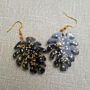 Handmade epoxy/resin earrings.